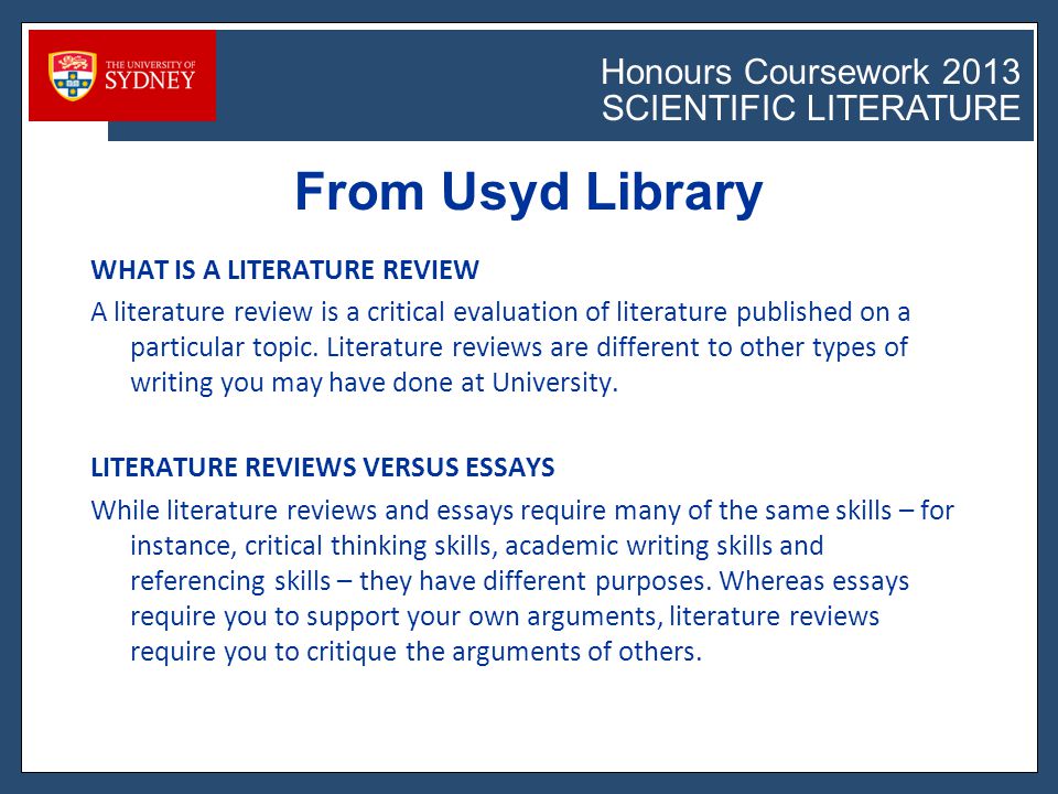 How to Write a Literature Review for Coursework